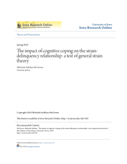 a test of general strain theory