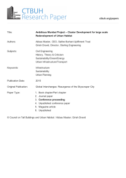 Ambitious Mumbai Project - Council on Tall Buildings and Urban