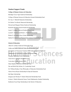 Student Support Funds - Louisiana State University