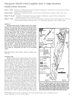 Macquarie Island`s Finch-Langdon fault: A ridge