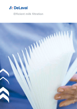 Efficient milk filtration