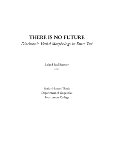 there is no future - Swarthmore College