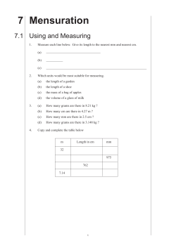 7 Mensuration