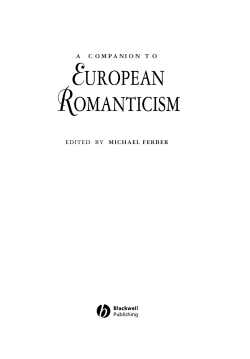 EUROPEAN ROMANTICISM