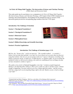 Study Guide - The Lutheran Church—Missouri Synod