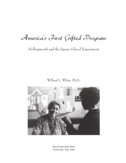 America`s First Gifted Program