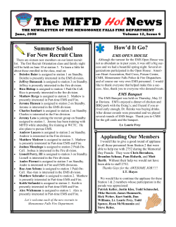 June - Village of Menomonee Falls