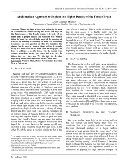 Archimedean Approach to Explain the Higher Density of the Female