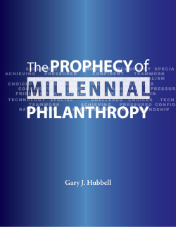 The Prophecy of Millennial Philanthropy