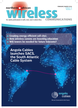 the South Atlantic Cable System launches SACS, Angola Cables