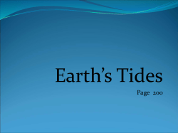 Powerpoint of Earth`s Tides