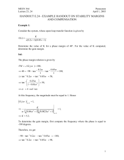 example handout on stability margins and compensation