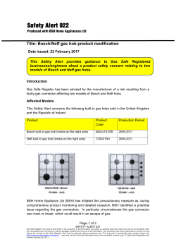Safety Alert 022 - Gas Safe Register