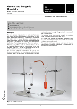 General and Inorganic Chemistry