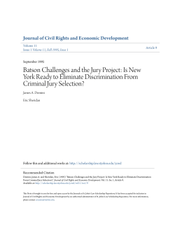 Is New York Ready to Eliminate Discrimination From Criminal Jury