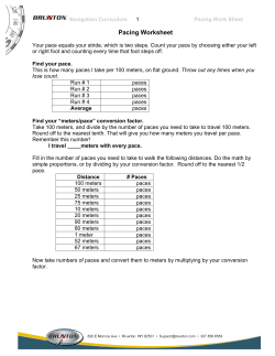 Pacing Worksheet