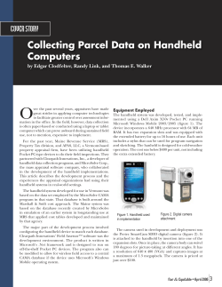 Collecting Parcel Data on Handheld Computers