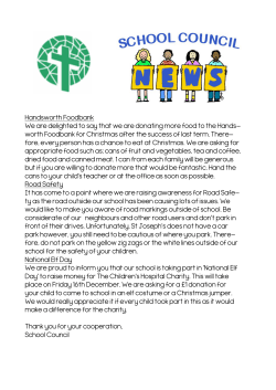 Handsworth Foodbank We are delighted to say that we are donating