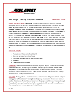 Peel Away&reg; 1 &ndash; Heavy Duty Paint Pemover