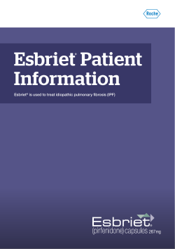 Esbriet patient booklet