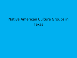 Native American Culture Groups in Texas
