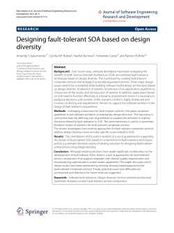 Designing fault-tolerant SOA based on design diversity | SpringerLink