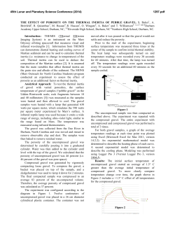 The Effect of Porosity on the Thermal Inertia of Pebble Gravel