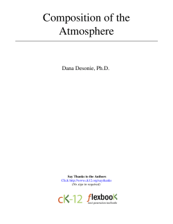 Composition of the Atmosphere