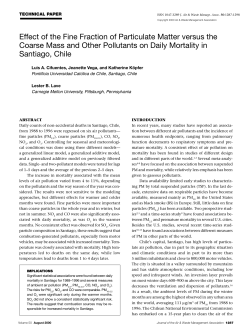 Effect of the Fine Fraction of Particulate Matter versus the Coarse