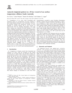 Antarctic deglacial pattern in a 30 kyr record of sea surface