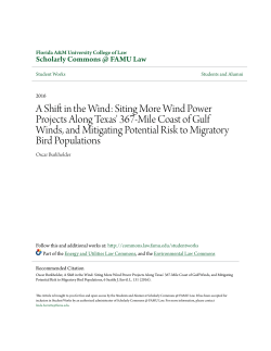 Siting More Wind Power Projects Along Texas` 367