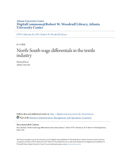 North-South wage differentials in the textile industry