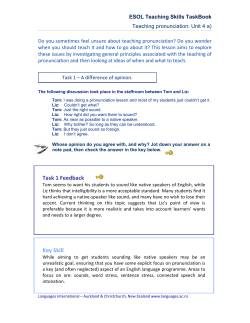 ESOL Teaching Skills Taskbook Unit 4