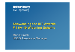 Martin Brock - M1 6A-10 Widening