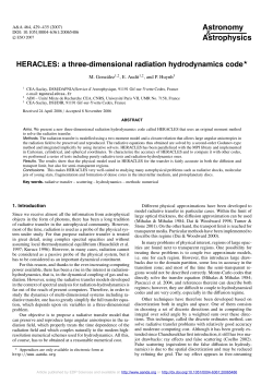 HERACLES: a three-dimensional radiation hydrodynamics code