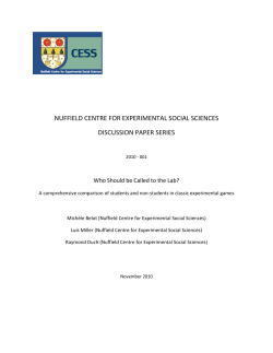 2010 - 001 - CESS - University of Oxford