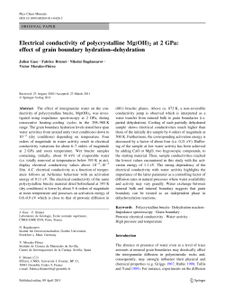 Electrical conductivity of polycrystalline Mg(OH)2 at 2 GPa