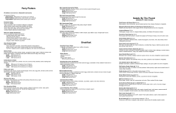 Party Platters Breakfast Salads By The Pound