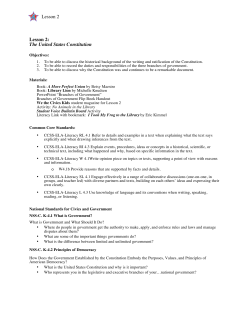 Lesson 2 Lesson Plan - National Constitution Center