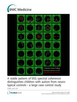 A stable pattern of EEG spectral coherence distinguishes children