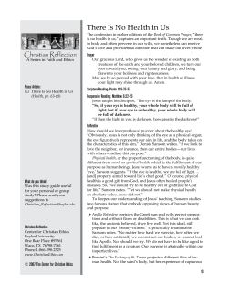 There Is No Health in Us