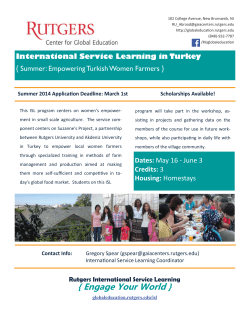 Engage Your World - Rutgers University