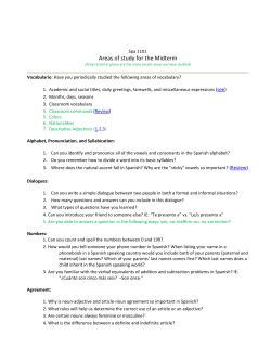 Guide for the Midterm