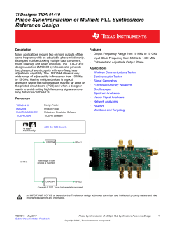 Phase Synchronization of Multiple PLL Synthesizers Reference