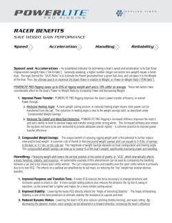 racer benefits - powerlite pbo rigging