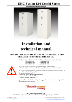 Installation And Technical Manual