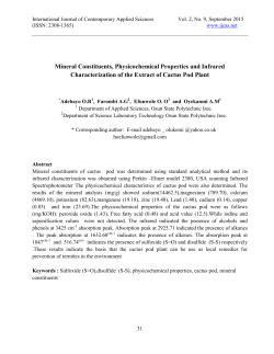 Mineral Constituents, Physicochemical Properties and Infrared
