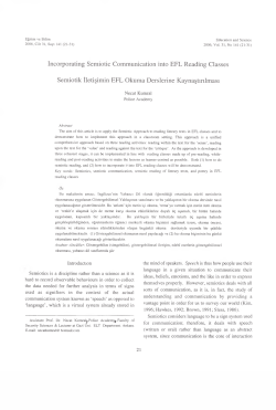 Incorporating Semiotic Communication into EFL