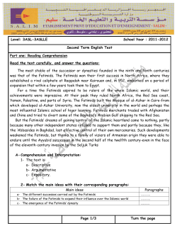 Level: 3ASL-3ASLLE School Year : 2011-2012 Second