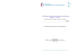 Concentrating Solar Power Technologies. - Indico